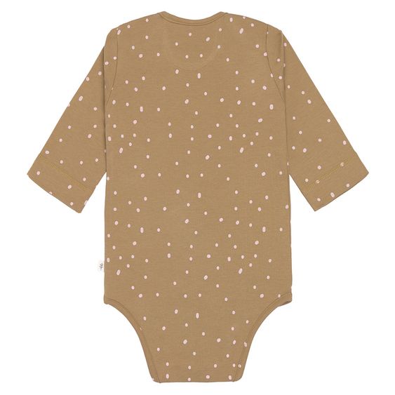 Lässig Body Langarm aus Bio-Baumwolle - Dots Curry - Gr. 74/80