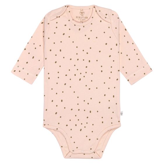 Lässig Body Langarm aus Bio-Baumwolle - Dots Powder Pink - Gr. 74/80