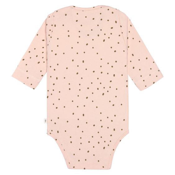 Lässig Body Langarm aus Bio-Baumwolle - Dots Powder Pink - Gr. 74/80