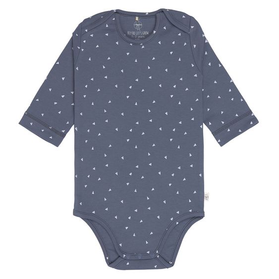 Lässig Body Langarm aus Bio-Baumwolle - Triangle Blue - Gr. 74/80