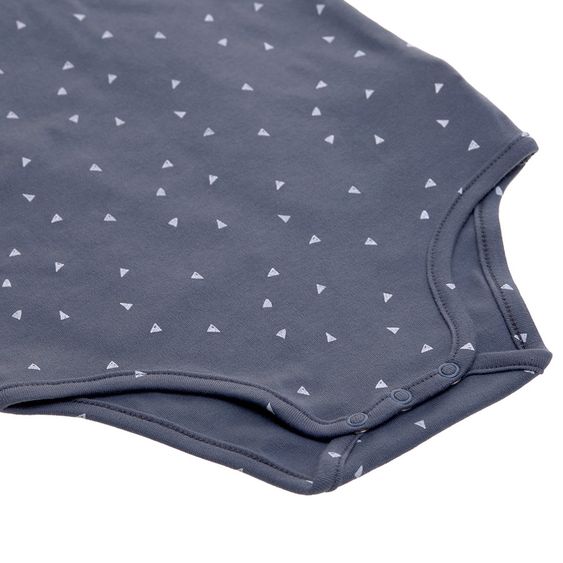 Lässig Body Langarm aus Bio-Baumwolle - Triangle Blue - Gr. 74/80