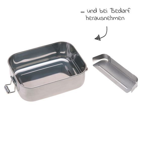 Lässig Brotdose Lunchbox Stainless Steel Bamboo - Garden Explorer