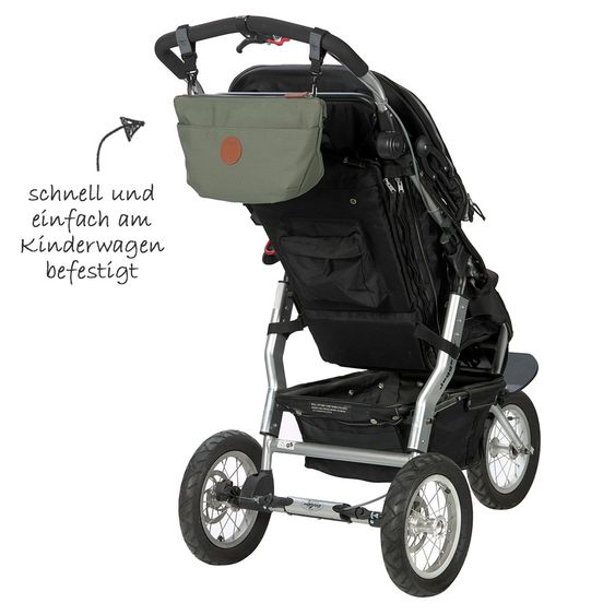 Lässig Buggy-Organizer & Bauchtasche Green Label Buggy Bum Bag Adventure - Olive