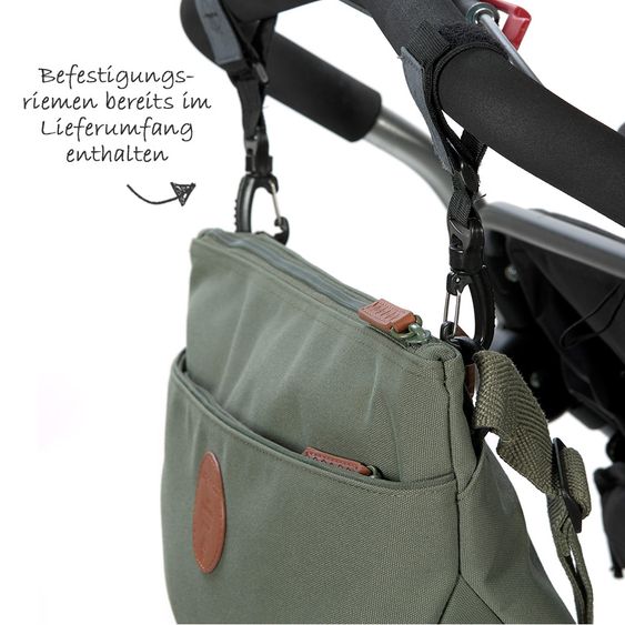 Lässig Buggy-Organizer & Bauchtasche Green Label Buggy Bum Bag Adventure - Olive