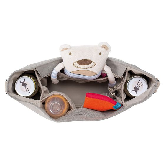 Lässig Buggy-Organizer Casual - Cork Star - Light Grey