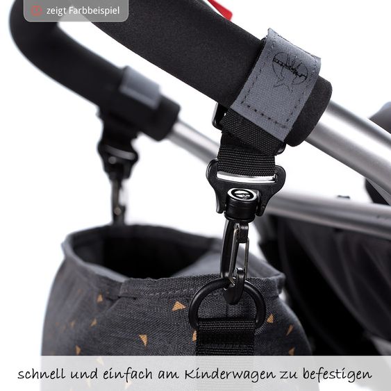 Lässig Buggy-Organizer Casual - Dotted Lines - Ebony