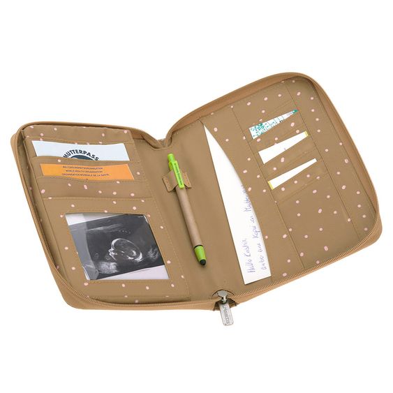 Lässig Dokumenten-Tasche Mums Organizer - Dots Curry