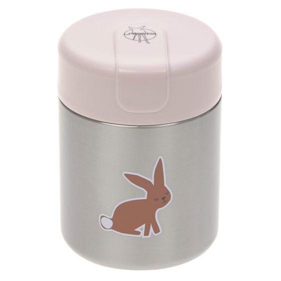 Lässig Stainless Steel Container Food Jar - Little Forest Rabbit - Rose