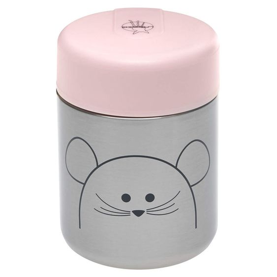Lässig Edelstahl-Thermobehälter Food Jar 315 ml - Little Chums Mouse