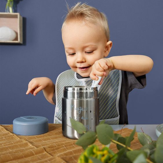 Lässig Edelstahl-Thermobehälter Food Jar 315 ml - More Magic Seal