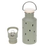 Stainless steel drinking bottle 500 ml - Happy Prints - Light Olive
