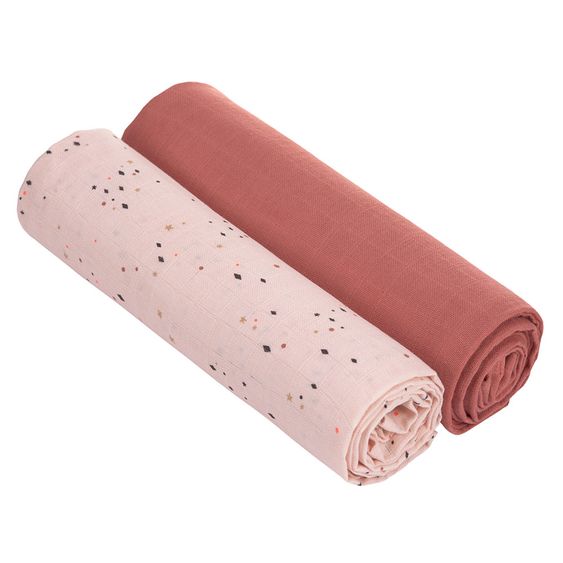 Lässig Einschlag- & Mulltuch 2er Pack Swaddle & Burp Blanket XL 120 x 120 cm - More Magic Horse