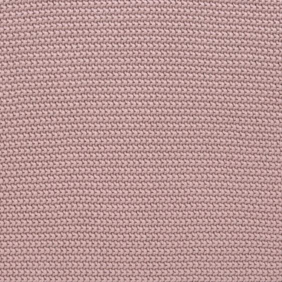 Lässig Blanket for baby car seat Knitted Blanket organic cotton 78 x 78 cm - Dusky Pink