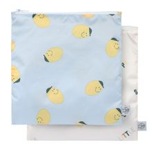 Frühstücksbeutel 2er Pack Snack Bag - Happy Fruits - Lemon