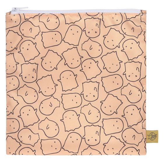 Lässig Frühstücksbeutel 2er Pack Snack Bag - Little Spookies - Peach