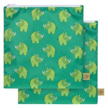 Frühstücksbeutel 2er Pack Snack Bag - Wildlife Rhino