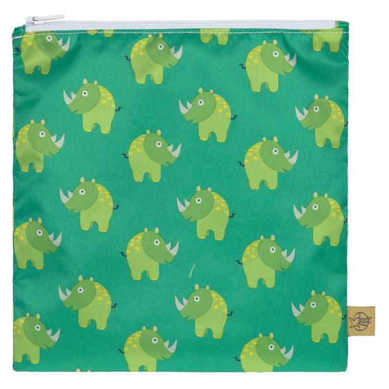 Lässig Frühstücksbeutel 2er Pack Snack Bag - Wildlife Rhino