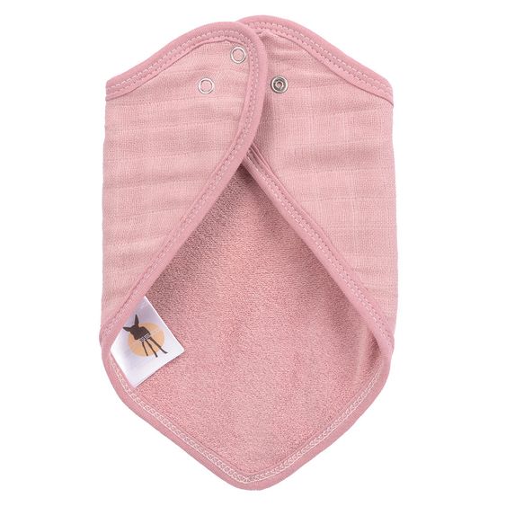 Lässig Halstuch 3er Pack Muslin Bandana - Rose