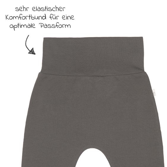 Lässig Hose aus Bio-Baumwolle - Anthracite - Gr. 50/56
