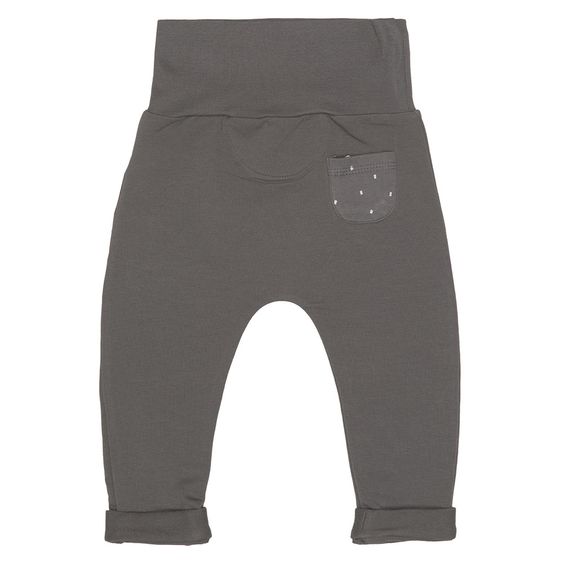 Lässig Pantalon en Coton Biologique - Anthracite - Taille: 62/68