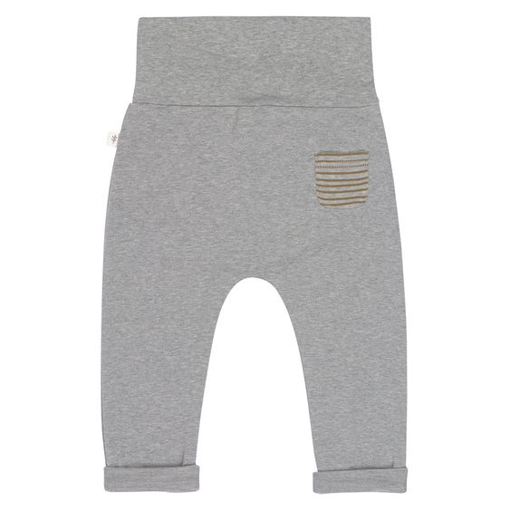 Lässig Hose aus Bio-Baumwolle - Grey Mélange - Gr. 50/56