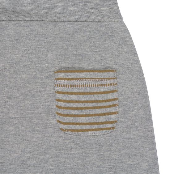 Lässig Hose aus Bio-Baumwolle - Grey Mélange - Gr. 50/56