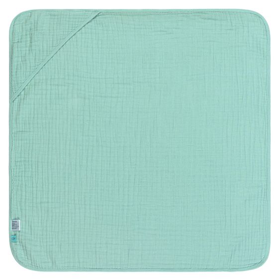 Lässig Kapuzenbadetuch Muslin 90 x 90 cm - Mint