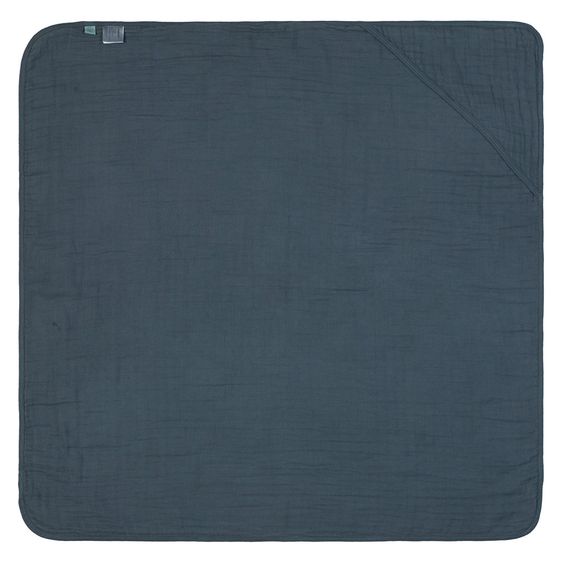 Lässig Kapuzenbadetuch Muslin 90 x 90 cm - Navy