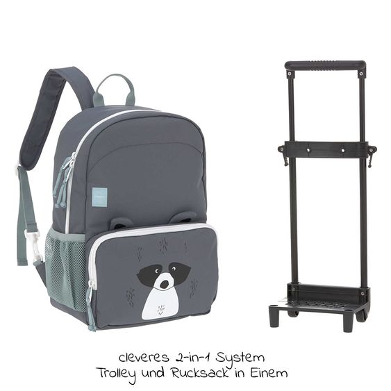 Lässig Kinderkoffer / Rucksack Trolley Backpack - About Friends - Racoon