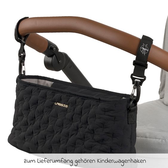Lässig Kinderwagen Organizer Buggy Organizer - Quilted - Black