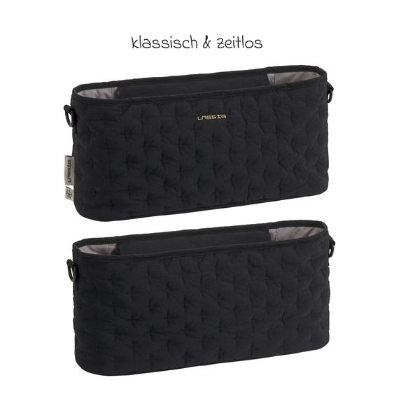 Lässig Kinderwagen Organizer Buggy Organizer - Quilted - Black