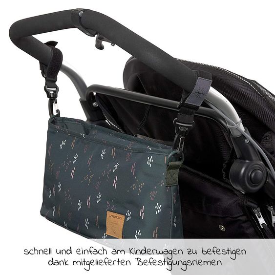 Lässig Kinderwagen Organizer Casual Buggy Bag - Blobs Forest