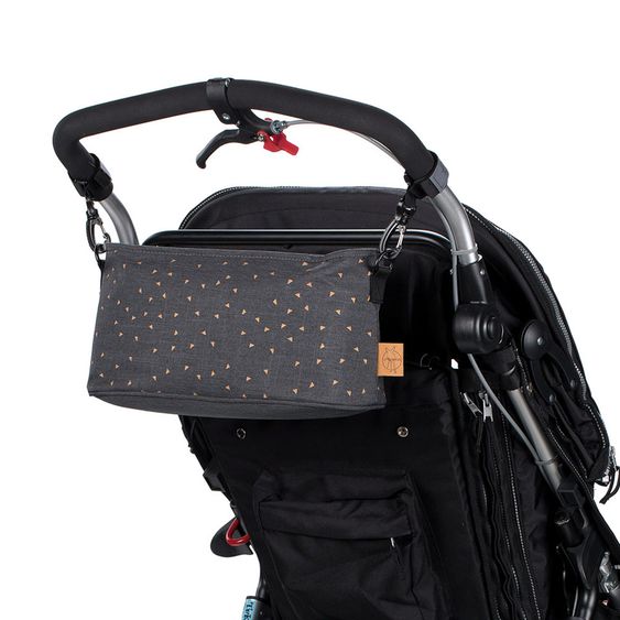 Lässig Kinderwagen Organizer Casual Buggy Bag - Triangel - Dark Grey