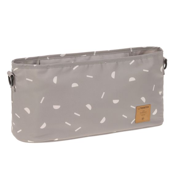 Lässig Kinderwagentasche Buggy Organizer - Blocks - Taupe Grey