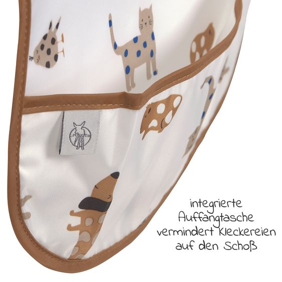 Lässig Klett-Lätzchen 2er Pack Lightweight Bib - Little Mateys - Royal Blue