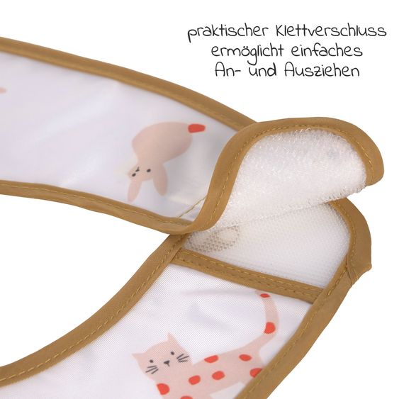 Lässig Klett-Lätzchen 2er Pack Lightweight Bib - Little Mateys - Spicy Orange