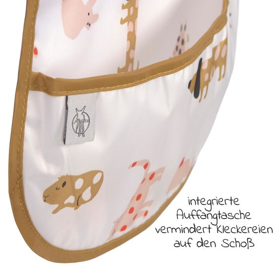 Lässig Klett-Lätzchen 2er Pack Lightweight Bib - Little Mateys - Spicy Orange