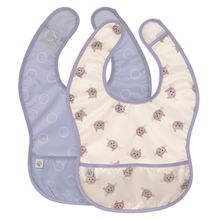 Klett-Lätzchen 2er Pack Lightweight Bib - Tiny Team Cat