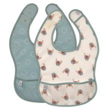 Klett-Lätzchen 2er Pack Lightweight Bib - Tiny Team Dog