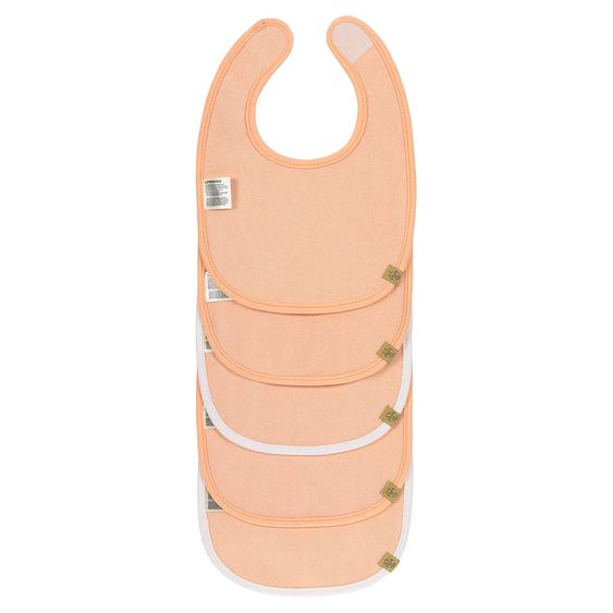 Lässig Klett-Lätzchen 5er Pack - Little Spookies - Peach