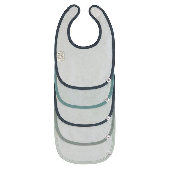 Lässig Klett-Lätzchen 5er Pack Value Pack Bib aus Bio-Baumwolle - Garden Explorer Boys
