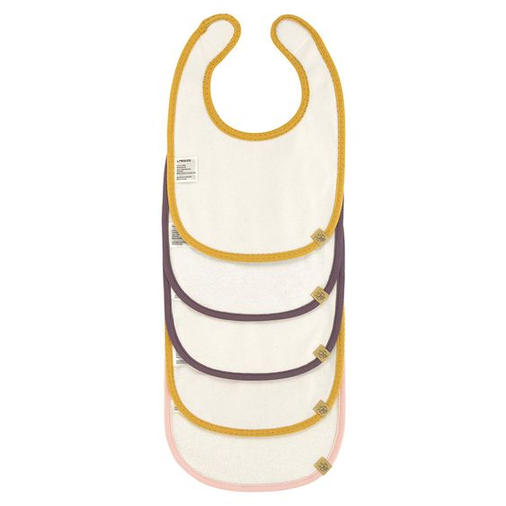 Lässig Klett-Lätzchen 5er Pack Value Pack Bib aus Bio-Baumwolle - Little Water Swan