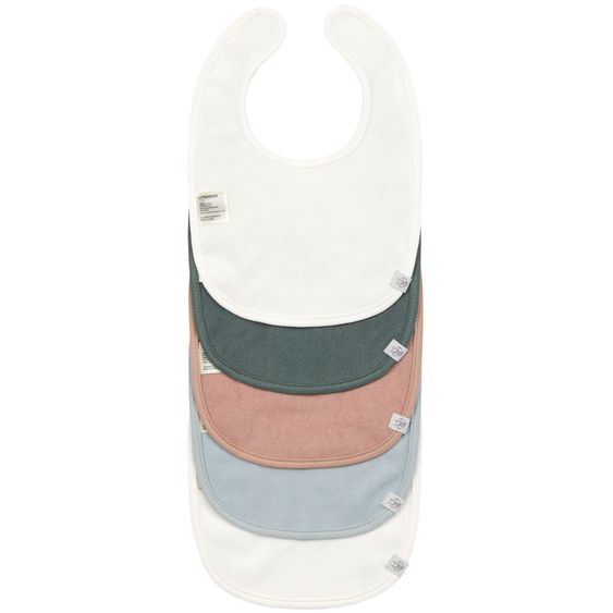 Lässig Klett-Lätzchen 5er Pack Value Pack Bib aus Bio-Baumwolle - Tiny Smile