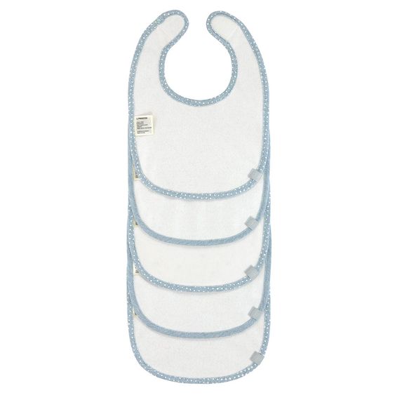 Lässig Klett-Lätzchen 5er Pack Value Pack Bib - Lela - Light Blue