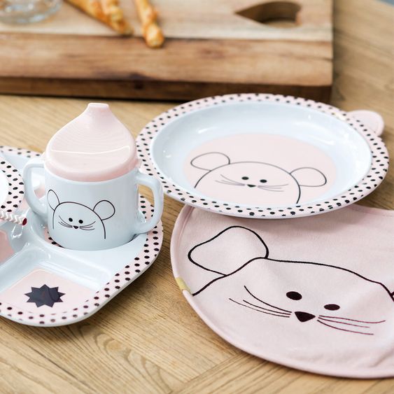 Lässig Klett-Lätzchen Medium Bib - Little Chums Mouse