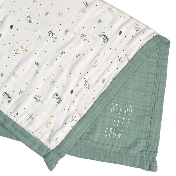 Lässig Crawling & cuddling blanket Heavenly Soft - bamboo 100 x 100 cm - Garden Explorer