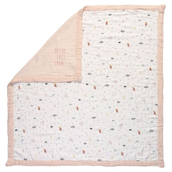 Lässig Krabbel- & Kuscheldecke Heavenly Soft - Bambus 100 x 100 cm - Garden Explorer Girls