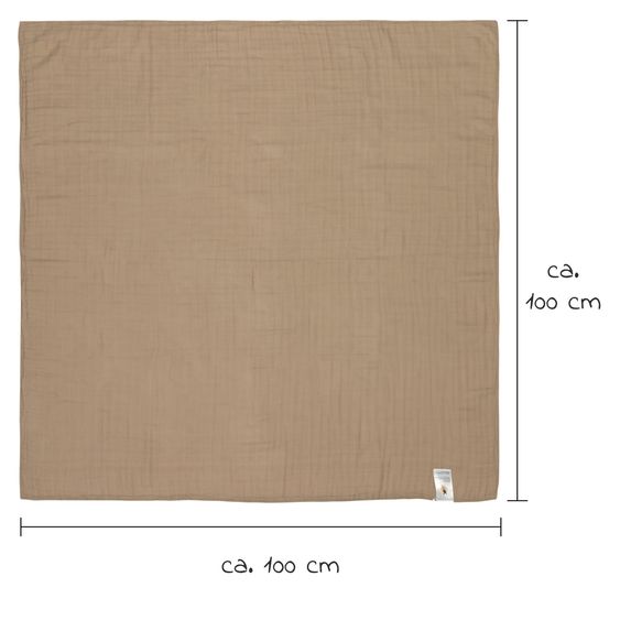 Lässig Krabbel- & Kuscheldecke Heavenly Soft Blanket 100 x 100 cm - Little Mateys - Sprinkles Royal Blue