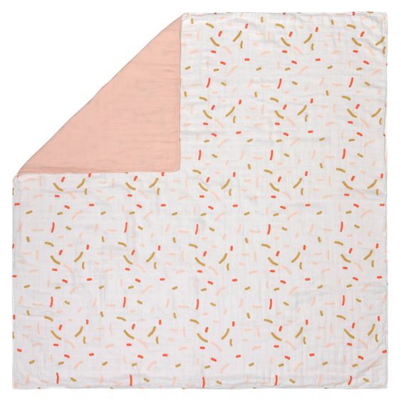 Lässig Cuddly blanket Heavenly Soft Blanket 100 x 100 cm - Little Mateys - Sprinkles Spicy Orange