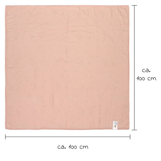 Lässig Cuddly blanket Heavenly Soft Blanket 100 x 100 cm - Little Mateys - Sprinkles Spicy Orange